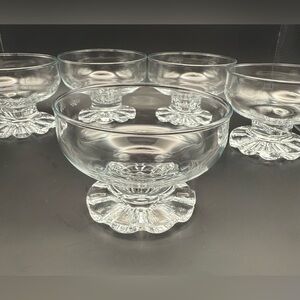 5 Crown Corning “Mirage” bowls. Glass. 4.25” Australia circa 1980s. 1 cup.